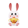 cute bunny 3d logos