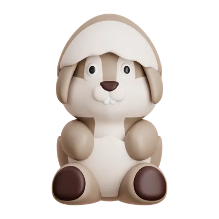 귀여운 토끼 동물  3D Icon