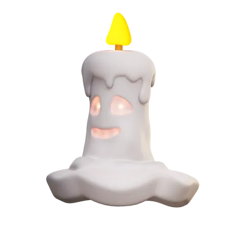 Cute Candle  3D Icon