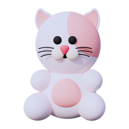 Cute Cat  3D Icon