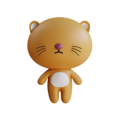 Cute Cat  3D Icon