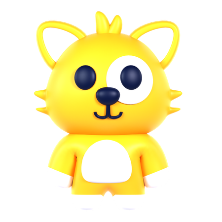 Cute Cat  3D Icon