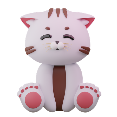 Cute Cat  3D Icon