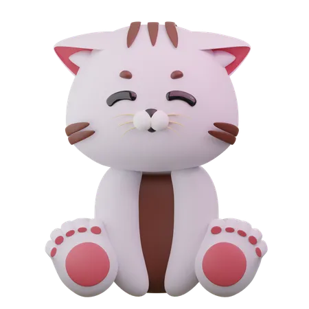 Cute Cat  3D Icon