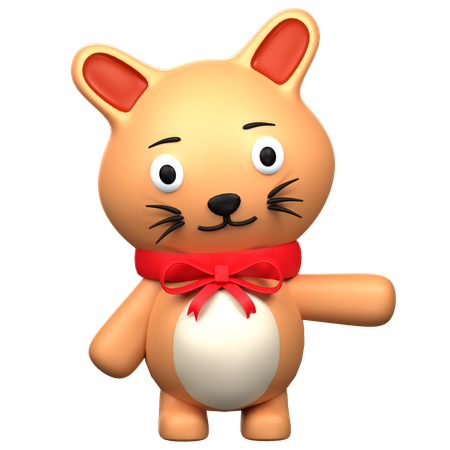 Cute Cat  3D Icon