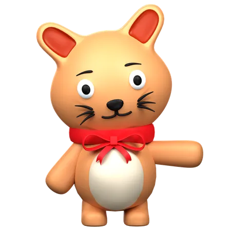 Cute Cat  3D Icon