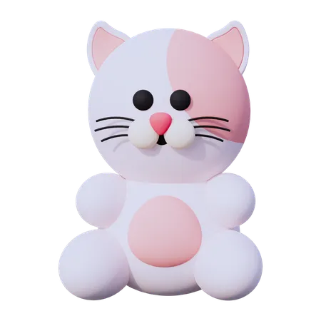 Cute Cat  3D Icon