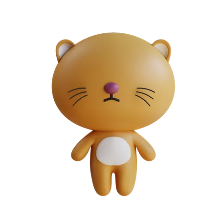 Cute Cat 3D Icon