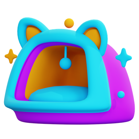 CUTE CAT BED  3D Icon