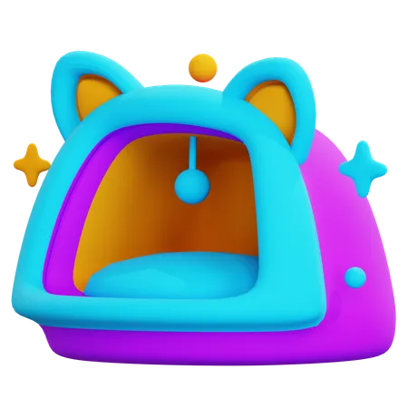CUTE CAT BED  3D Icon