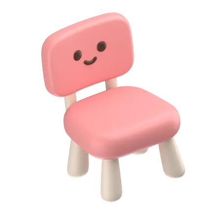 Cute Chair  3D Icon