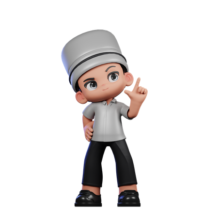 Cute Chef Having Idea  3D Illustration
