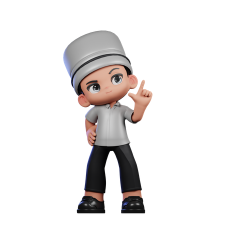 Cute Chef Having Idea  3D Icon