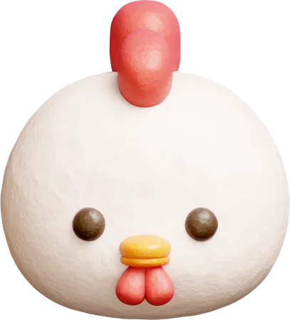 Cute Chicken  3D Icon