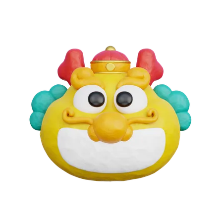 3 D Cute Chinese Dragon 3D Icon