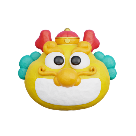 Cute Chinese Dragon  3D Icon