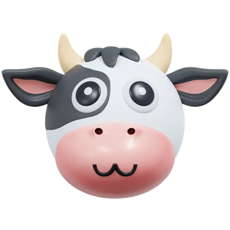 Cute Cow  3D Icon