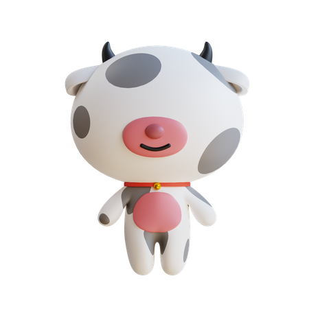 Cute Cow  3D Icon