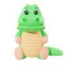3ds for cute crocodile