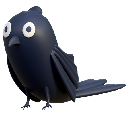 Cute Crows Halloween  3D Icon