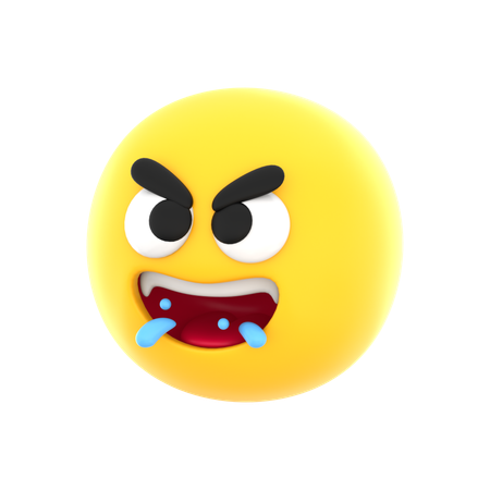 Cute Cursed Emoticon  3D Icon