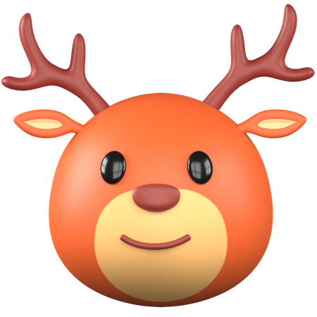 Cute Deer  3D Icon