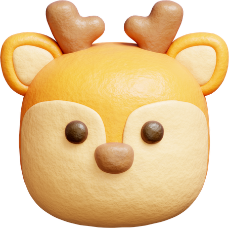 Cute Deer  3D Icon