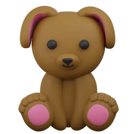 Cute Dog  3D Icon