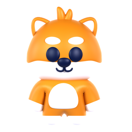 Cute Dog  3D Icon