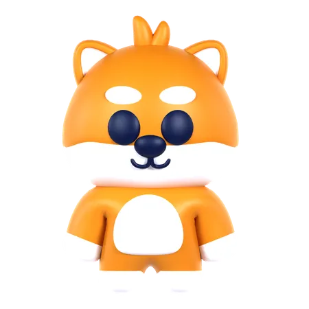 Cute Dog  3D Icon