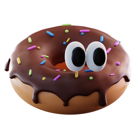 Cute Doughnut  3D Icon