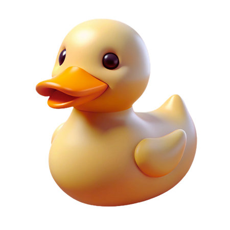 Cute Duck  3D Icon