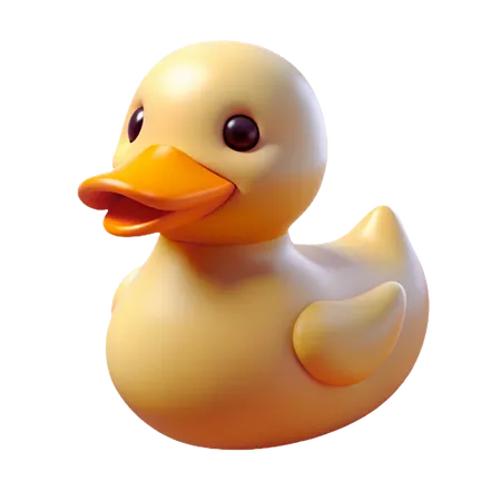 Cute Duck  3D Icon