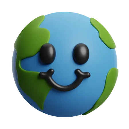 Cute Earth  3D Icon