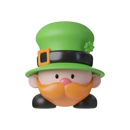Cute Gnome Elf 3 D Saint Patrick S Day Holiday Festival 3 D Icon Set Illustration 3D Icon