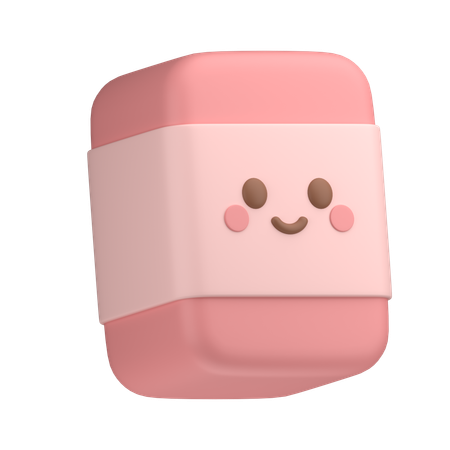 Cute Eraser  3D Icon
