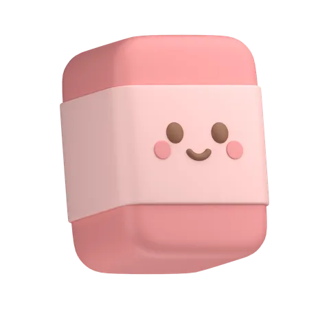 Cute Eraser  3D Icon