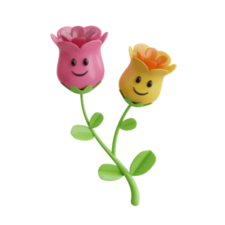 Cute Flowers  3D Icon