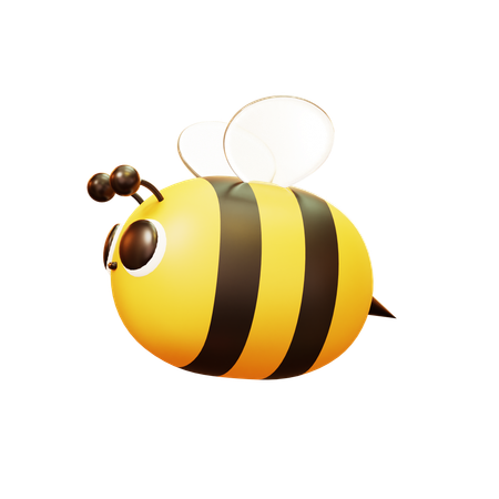 Cute Flying Bee  3D Icon