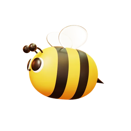 Cute Flying Bee  3D Icon