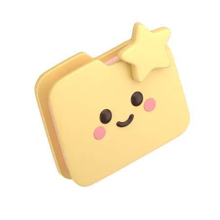 Cute Folder  3D Icon