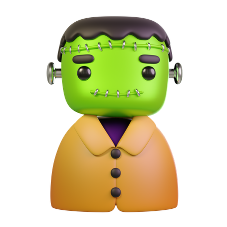 Cute Frankenstein  3D Icon