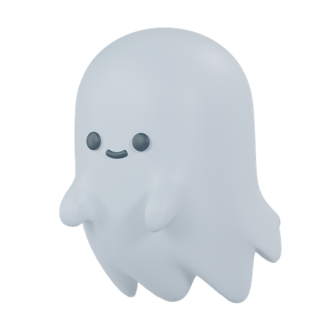 Cute Ghost  3D Icon