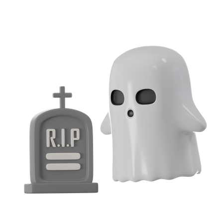 Cute Ghost  3D Icon