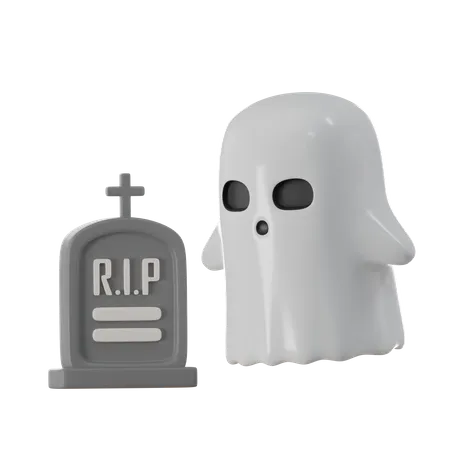 Cute Ghost  3D Icon