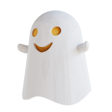 Cute Ghost  3D Icon