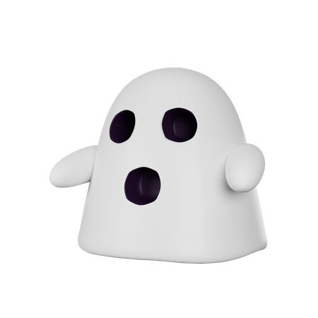 Cute Ghost  3D Icon