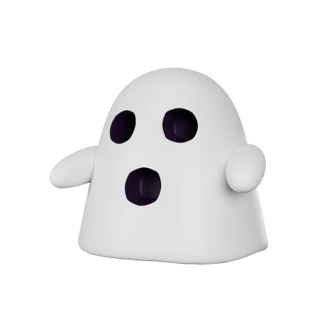 Cute Ghost  3D Icon