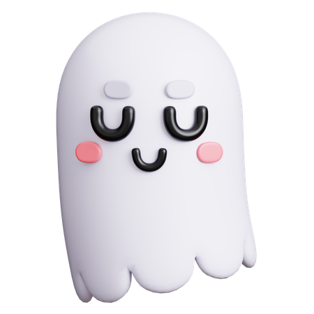 Cute Ghost  3D Icon