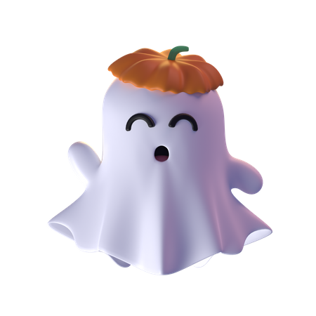 Cute Ghost  3D Icon